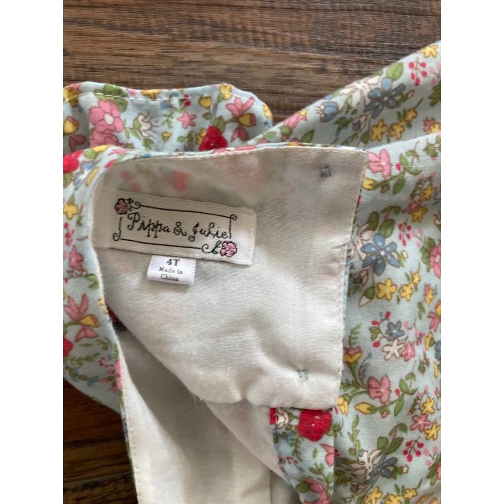 Pippa & Julie Floral Toddler Dress 4T - Picture 2 of 3